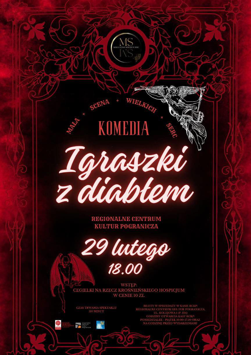 "Igraszki z diabłem" - spektakl dla krośnieńskiego Hospicjum