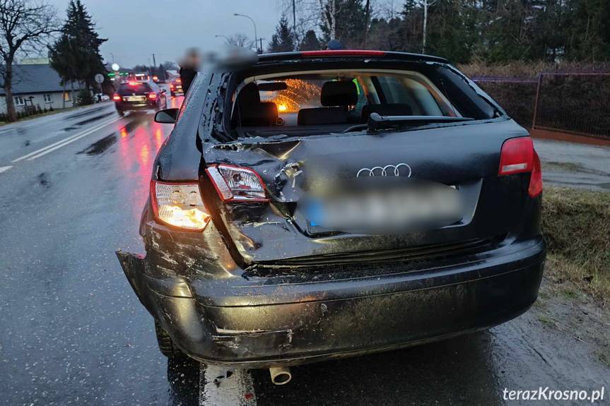 Kolizja z udziałem 4 samochodów w Iwoniczu