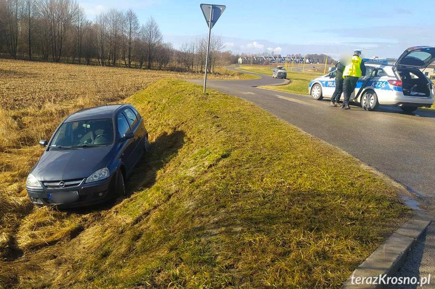 Pijany zjechał z drogi