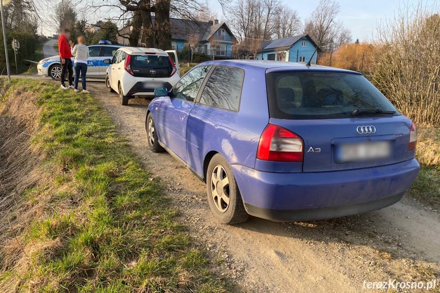 Kolizja samochodów w Wietrznie