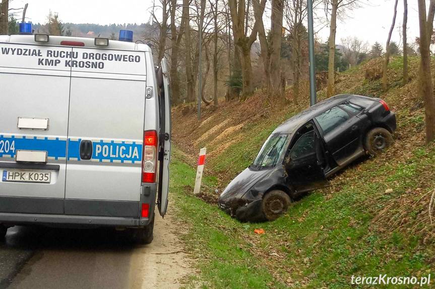 Straciła panowanie nad pojazdem i wjechała do rowu