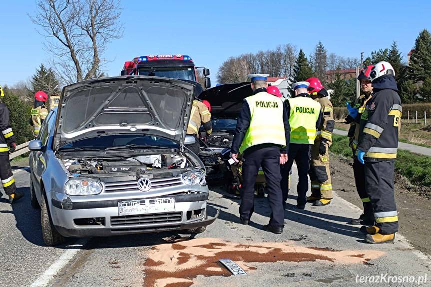 Zderzenie samochodów w Miejscu Piastowym