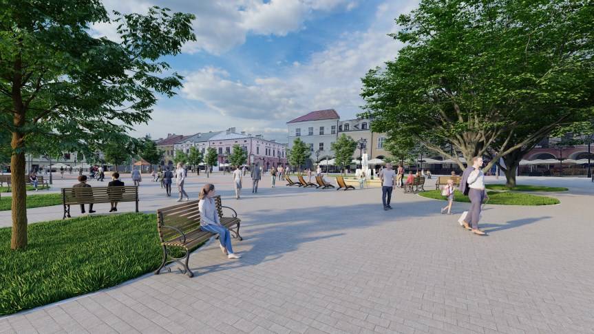 Więcej zieleni w rynku w Krośnie