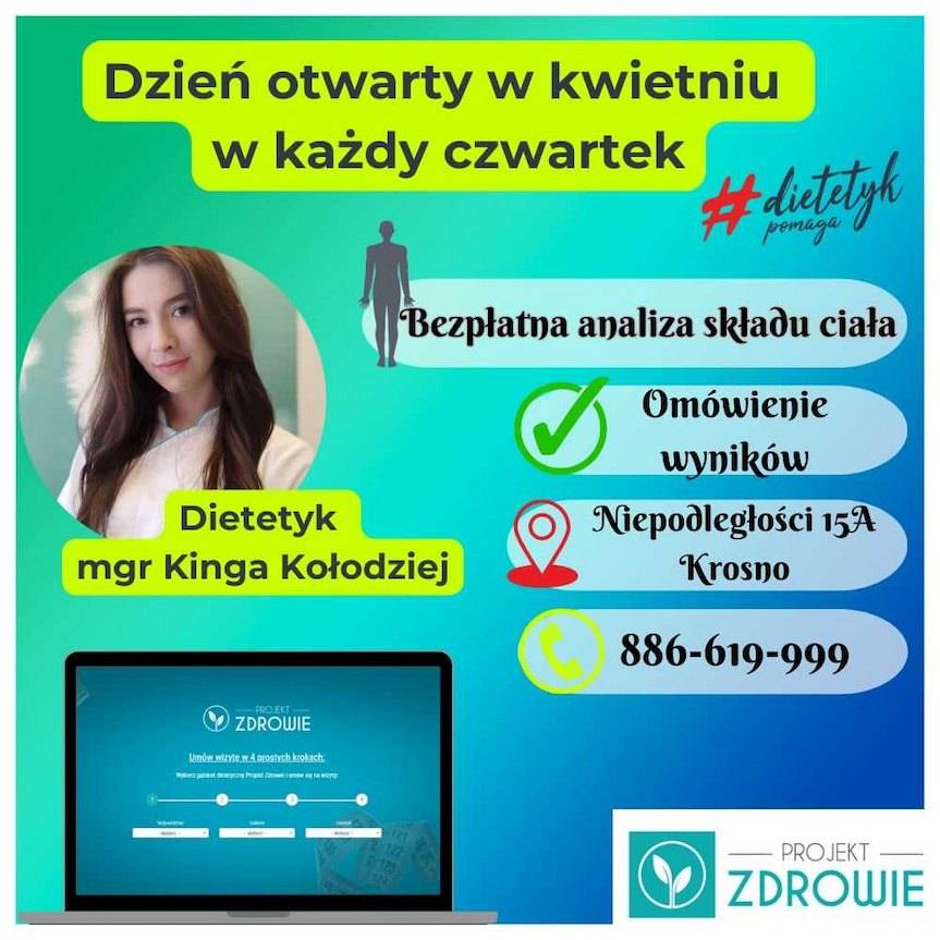 Dni Otwarte w gabinecie dietetycznym Projekt Zdrowie w Krośnie