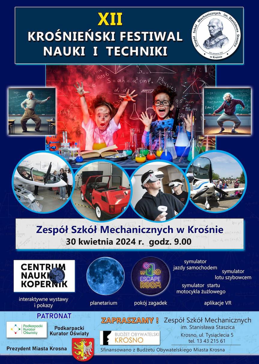 Mechanik zaprasza na XII Krośnieński Festiwal Nauki i Techniki