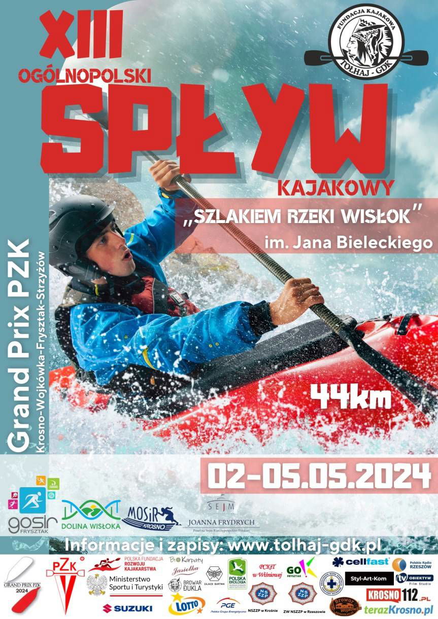 Zaproszenie na spływ kajakowy Szlakiem Rzeki Wisłok