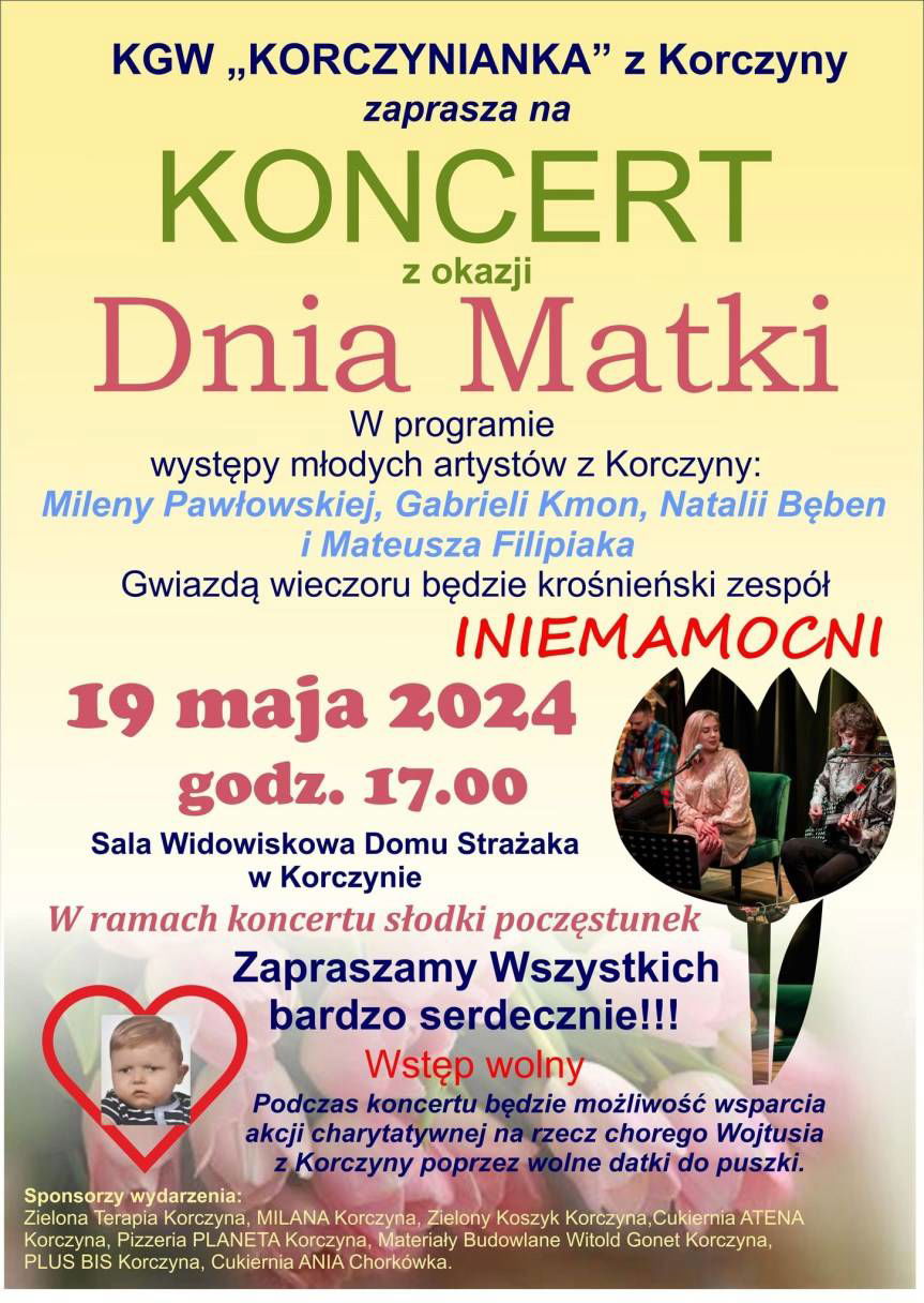 Koncert z okazji Dnia Matki w Korczynie
