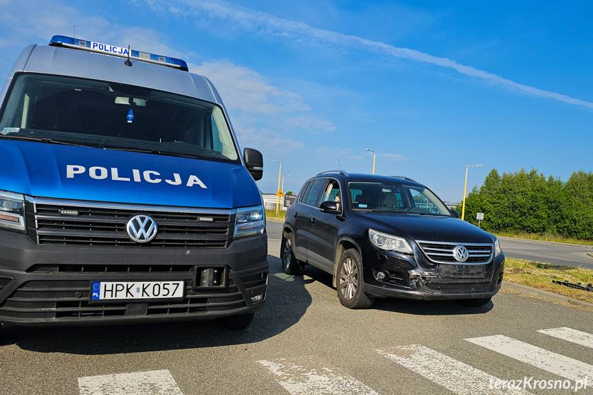 Zderzenie volkswagenów na Lotników