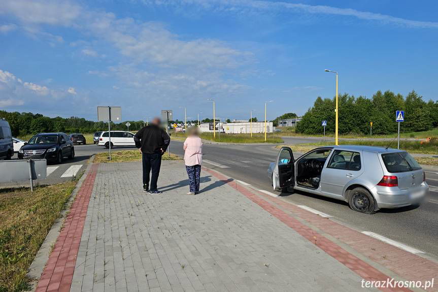 Zderzenie volkswagenów na Lotników