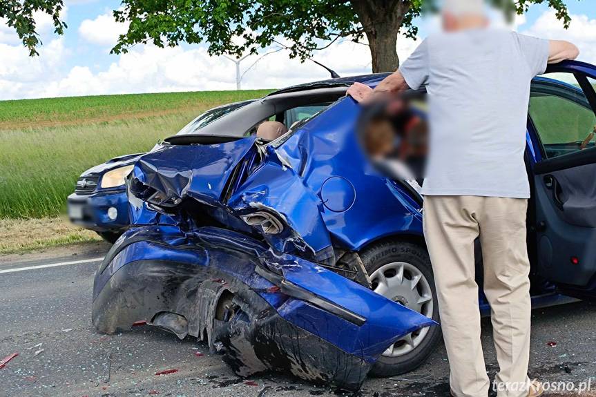 Wypadek na DK28 pomiędzy Iwoniczem a Klimkówką