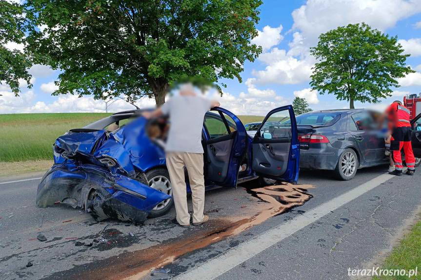 Wypadek na DK28 pomiędzy Iwoniczem a Klimkówką