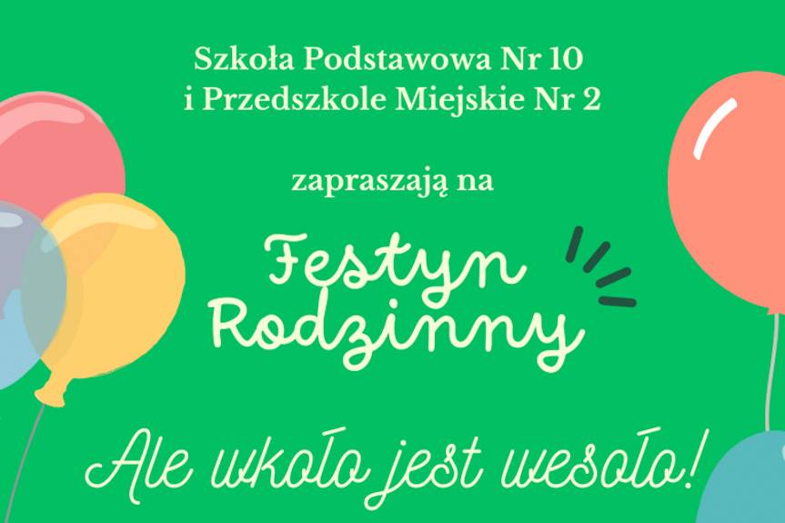 Zaproszenie na Festyn Rodzinny "Ale wkoło jest wesoło"