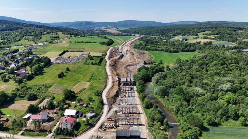 S19 w powiecie krośnieńskim. Co się dzieje na budowie?