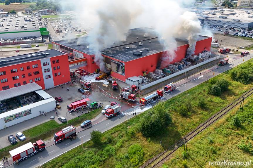 Pożar Merkury Market. Komunikat Prokuratury Okręgowej w Krośnie