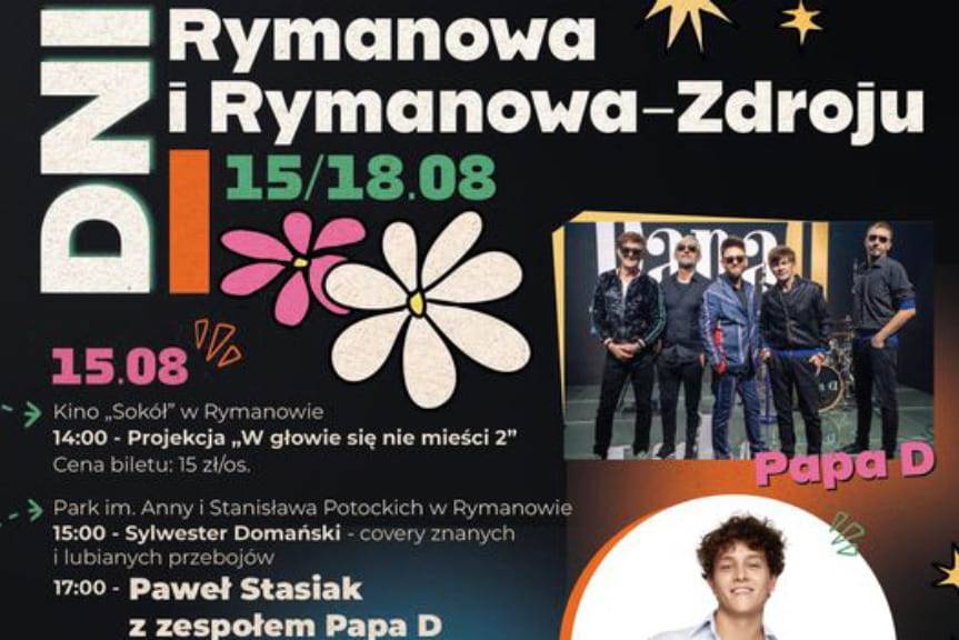 Dni Rymanowa i Rymanowa-Zdroju 2024 - Program