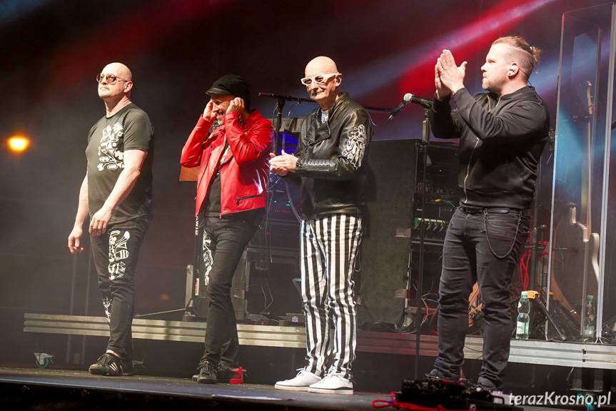 Muzyczna lekcja na Jarmarku Korczyńskim. "Kombi" to nie "Kombii"