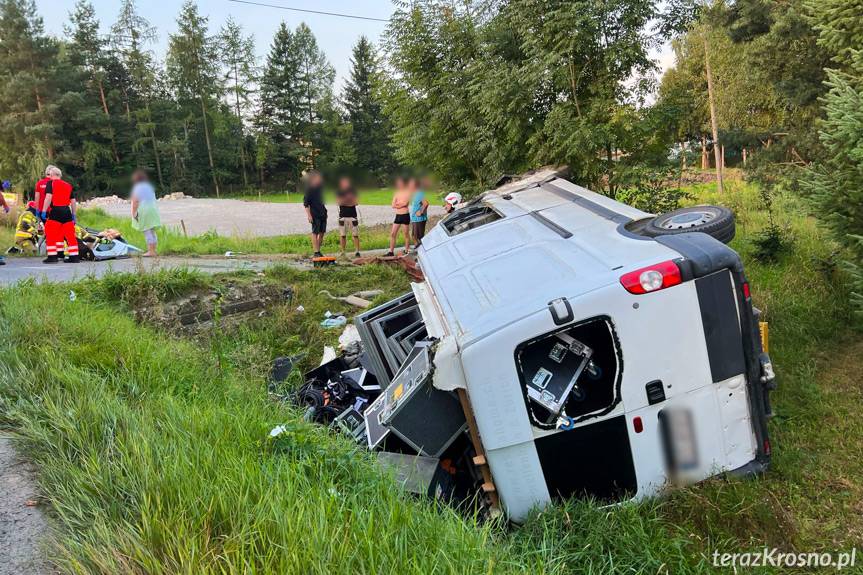 Wypadek w Iwoniczu na DK28