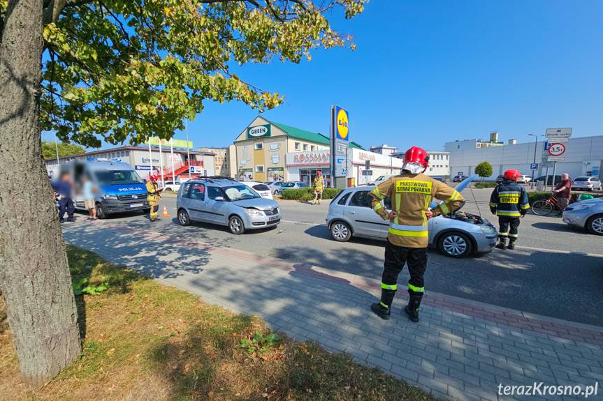 Kolizja na Lniarskiej, najechanie na tył