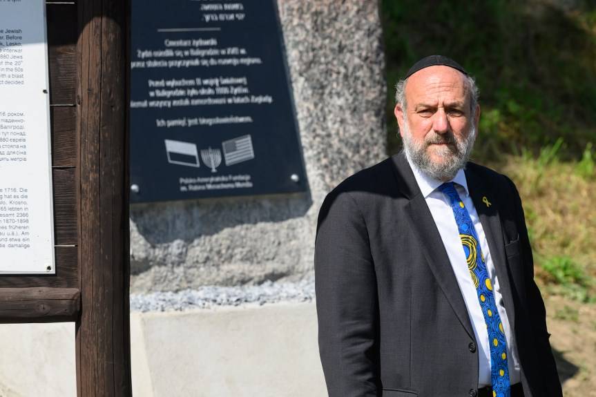 Odsłonięto pomnik upamiętniający Żydów
