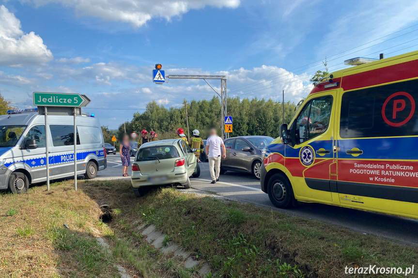 Zderzenie dwóch samochodów w Potoku