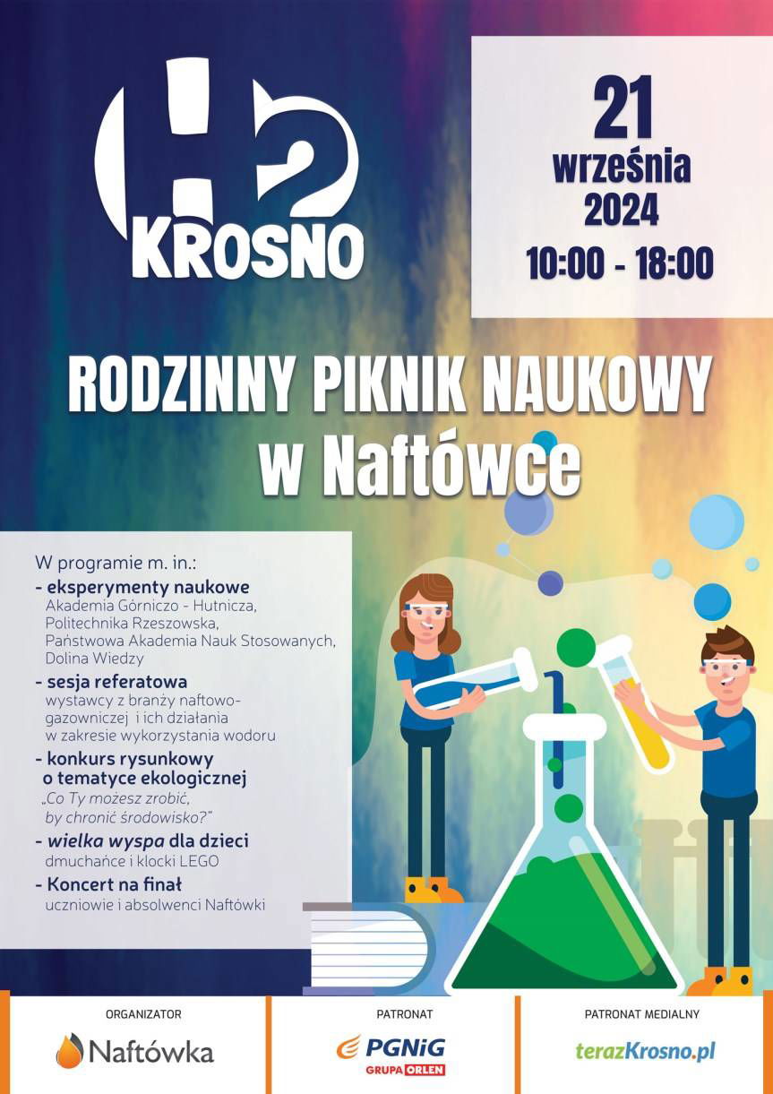 Zaproszenie na Rodzinny Piknik H2 Krosno do Naftówki