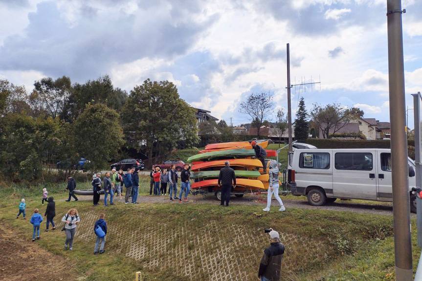 Wisłok z kajaka wygląda inaczej