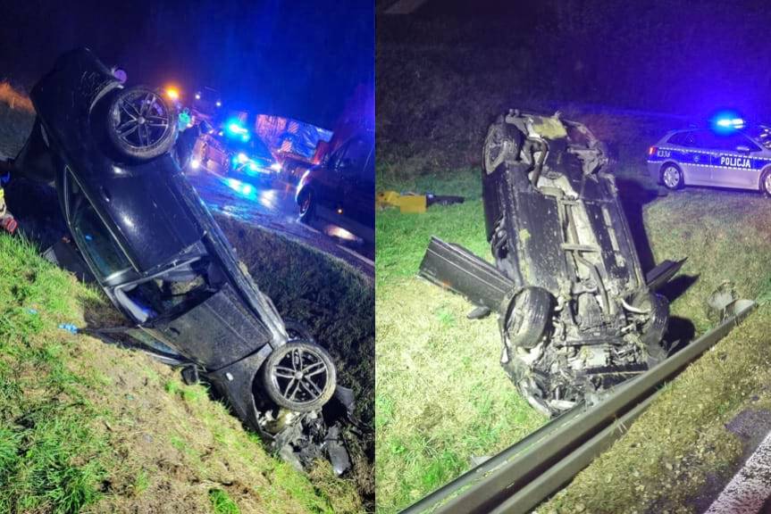 Audi dachowało, kierowca bez uprawnień