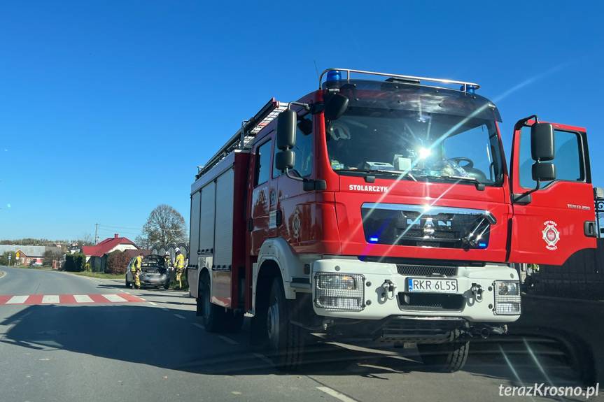 Awaria hondy. Na miejscu strażacy