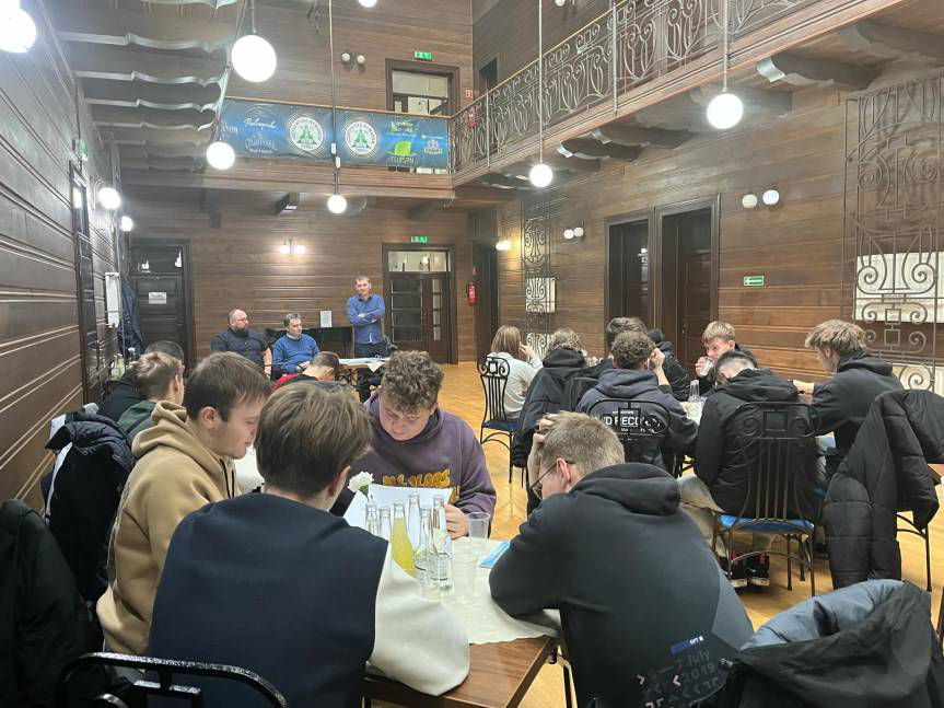 Uczniowie krośnieńskiej Naftówki w Uzdrowisku Rymanów S.A.