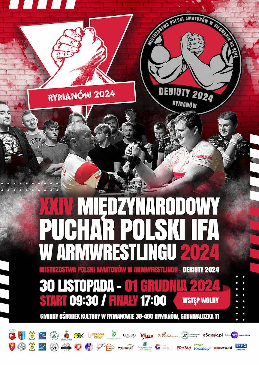 Rymanów stanie się stolicą armwrestlingu!