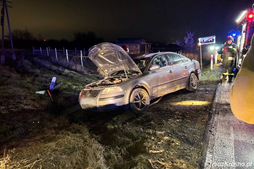 Zderzenie samochodu z pociągiem w Krośnie