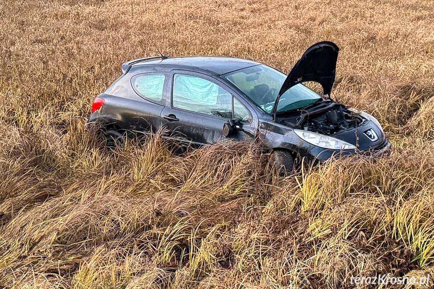 Dachowanie peugeota w Przybówce