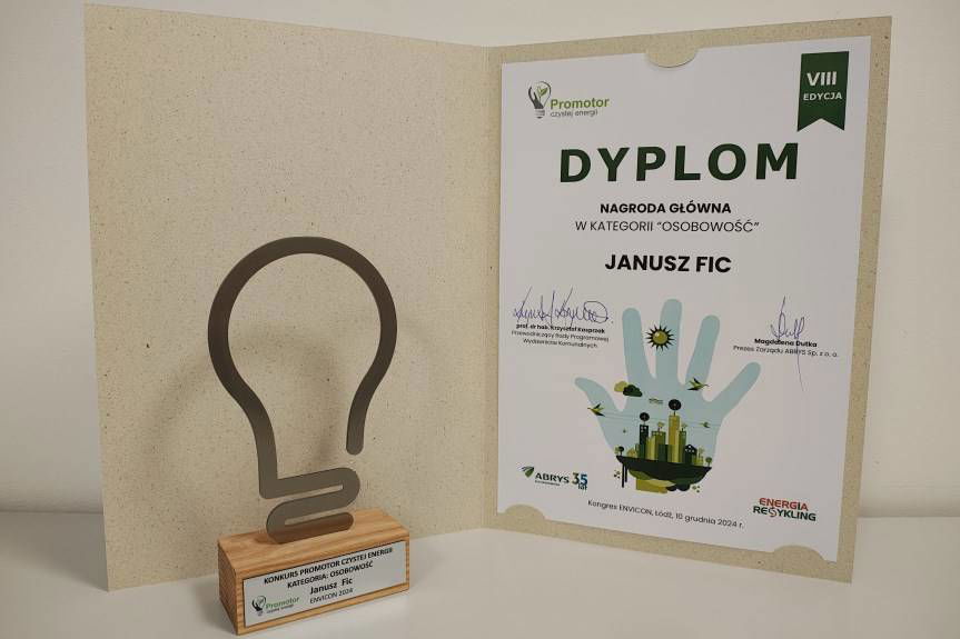 Prezes Janusz Fic Promotorem Czystej Energii