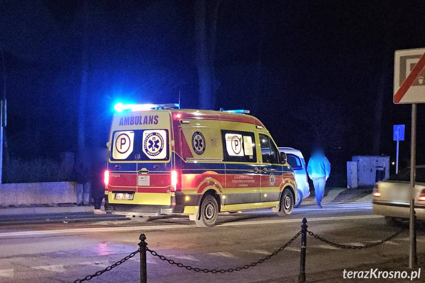 Potrącenie pieszego w Krośnie