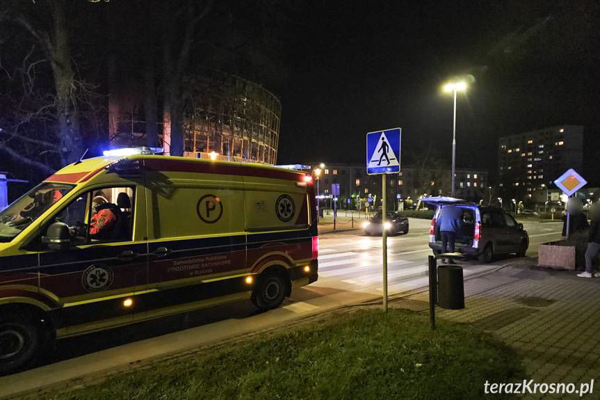 Potrącenie pieszego w Krośnie