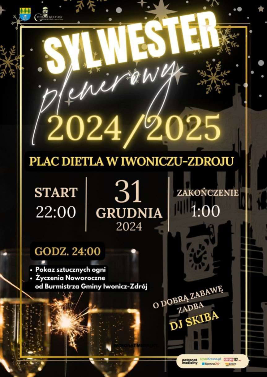 Sylwestrowa noc pod gwiazdami w Iwoniczu-Zdroju