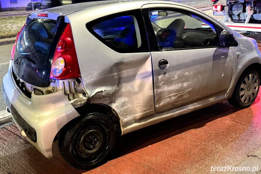 Krosno. Zderzenie dwóch samochodów
