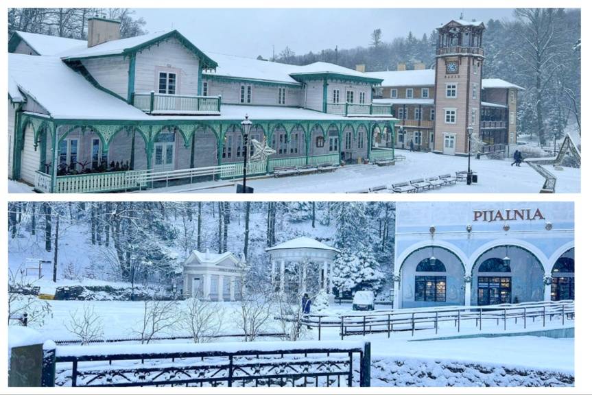 Iwonicz-Zdrój - uzdrowisko w zimowej szacie