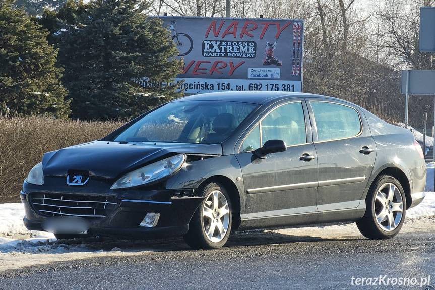 Kolizja dwóch samochodów w Krośnie