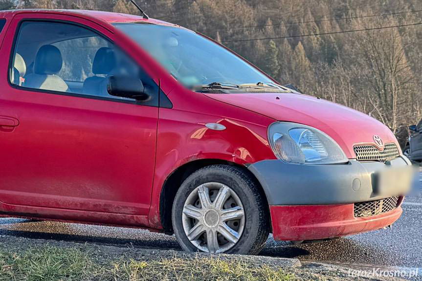 Zderzenie samochodów na DK19