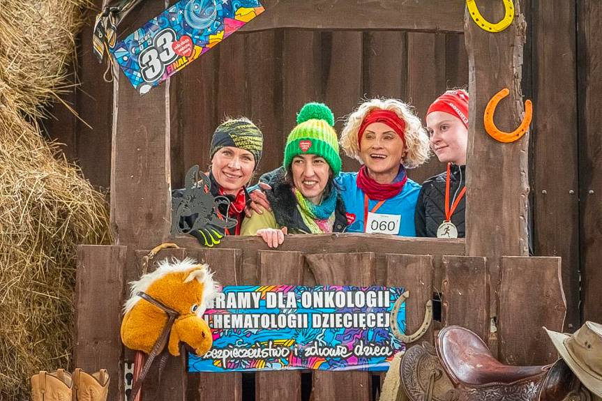 Zimowy bieg z WOŚP-em w Niżnej Łące