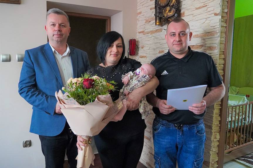 Burmistrz powitał pierwszych mieszkańców Gminy Jedlicze