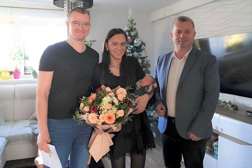 Burmistrz powitał pierwszych mieszkańców Gminy Jedlicze