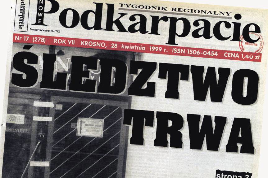 Śmiertelny strzał w kantorze. Niewyjaśniona zbrodnia w Krośnie