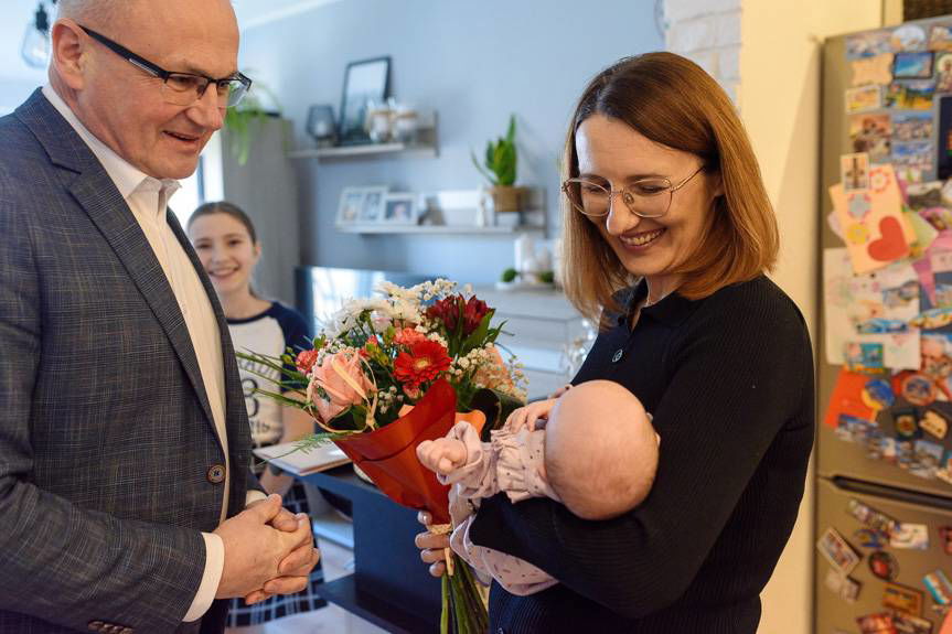 Michalinka pierwszą mieszkanką gminy Korczyna w 2025 roku