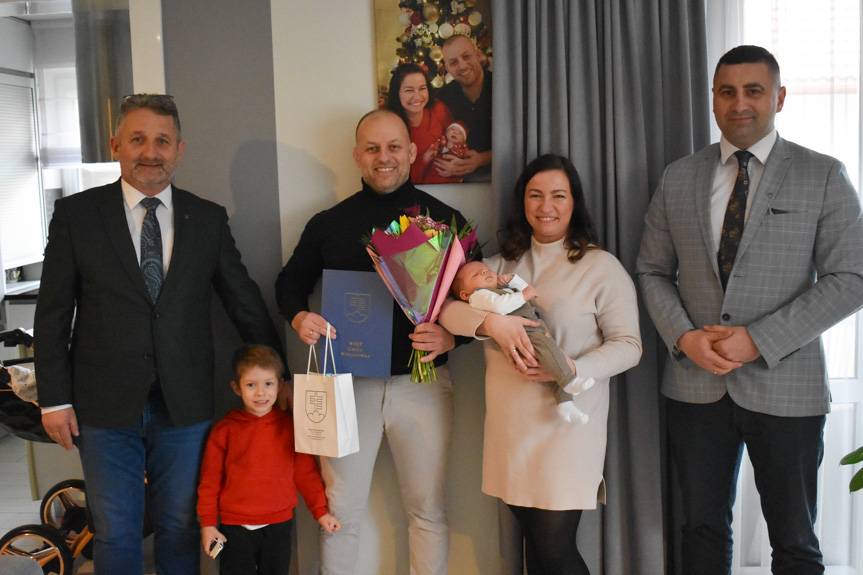 Patryk i Franciszek pierwszymi mieszkańcami Gminy Wojaszówka w nowym roku