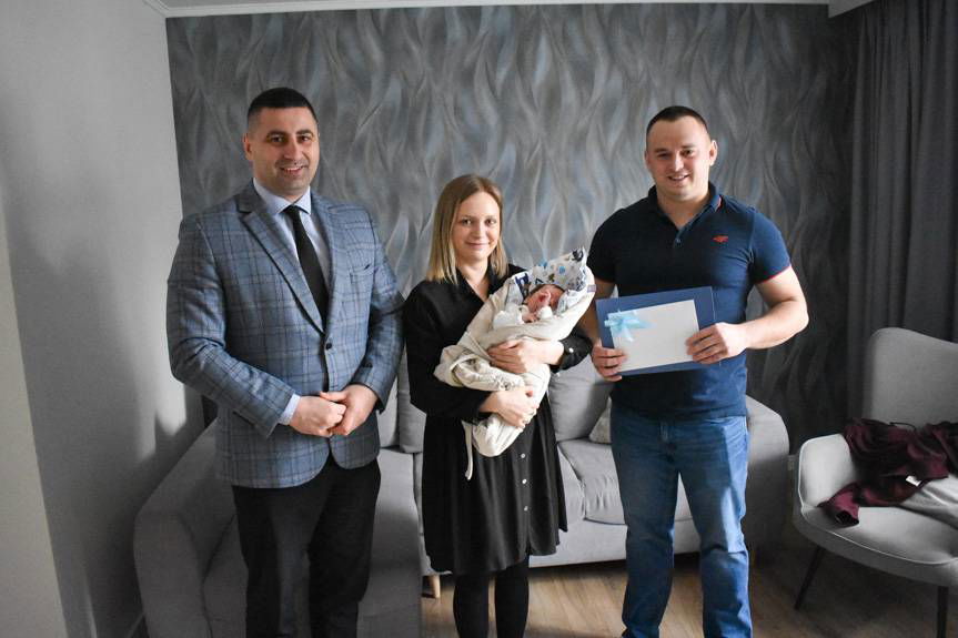 Patryk i Franciszek pierwszymi mieszkańcami Gminy Wojaszówka w nowym roku