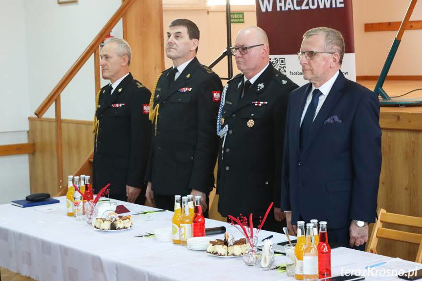 Zebranie sprawozdawcze w OSP Haczów. Uroczyście i podniośle