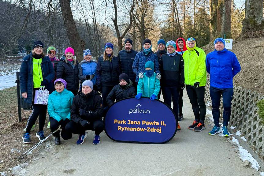 Determinacja i pasja na trasie parkrun w Rymanowie-Zdroju