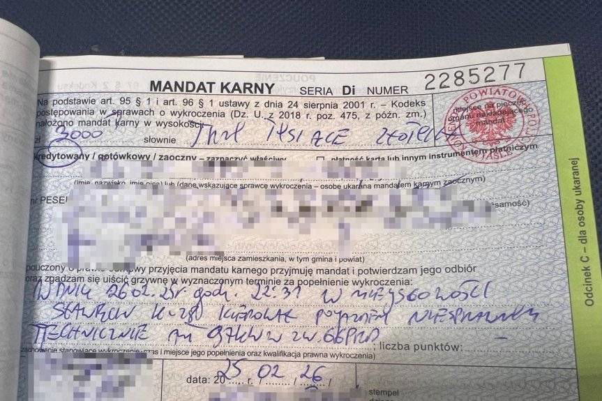 19-latek w BMW z rekordowym mandatem. Policja nie miała litości!